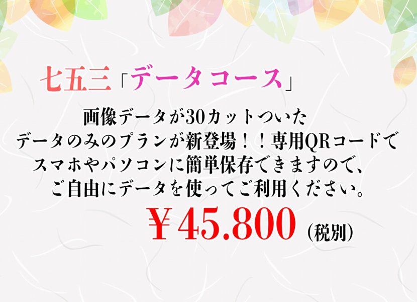 七五三データコース